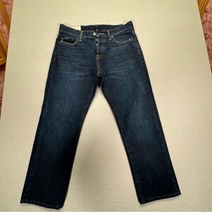 Abercrombie & Fitch Men’s Dark Wash Jeans W30 L30 Button Fly Straight Denim